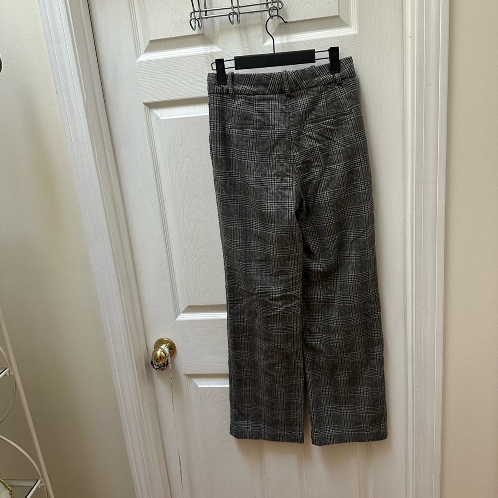 Aritzia The Effortless Pant Precision Wool Plaid Dress Pants Gray wilfred 4 - Picture 7 of 8